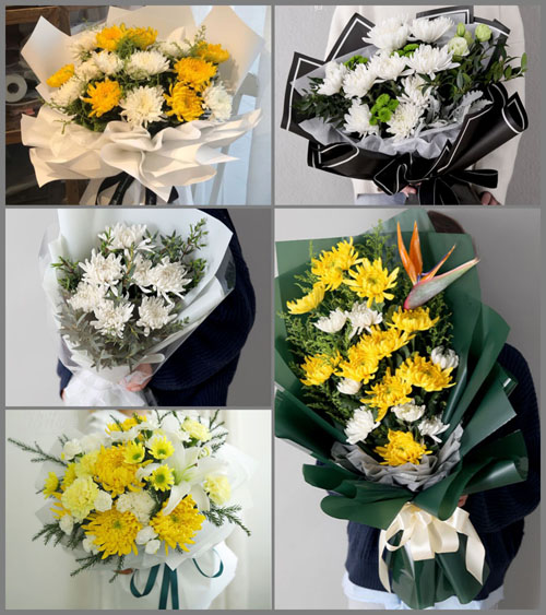 广东梅州市五华县棉洋镇福城村白事花束代送